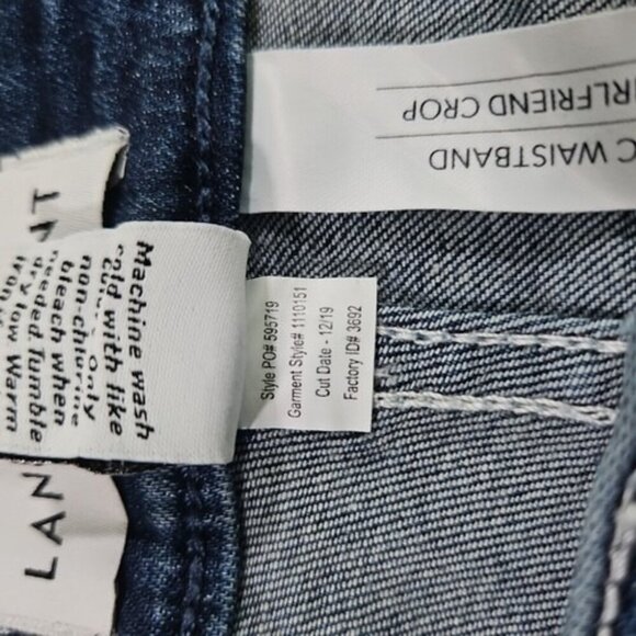 Lane Bryant Jeans 22 Girlfriend Crop Midrise Flex Magic Blue Stretch Denim NWT - Picture 15 of 16